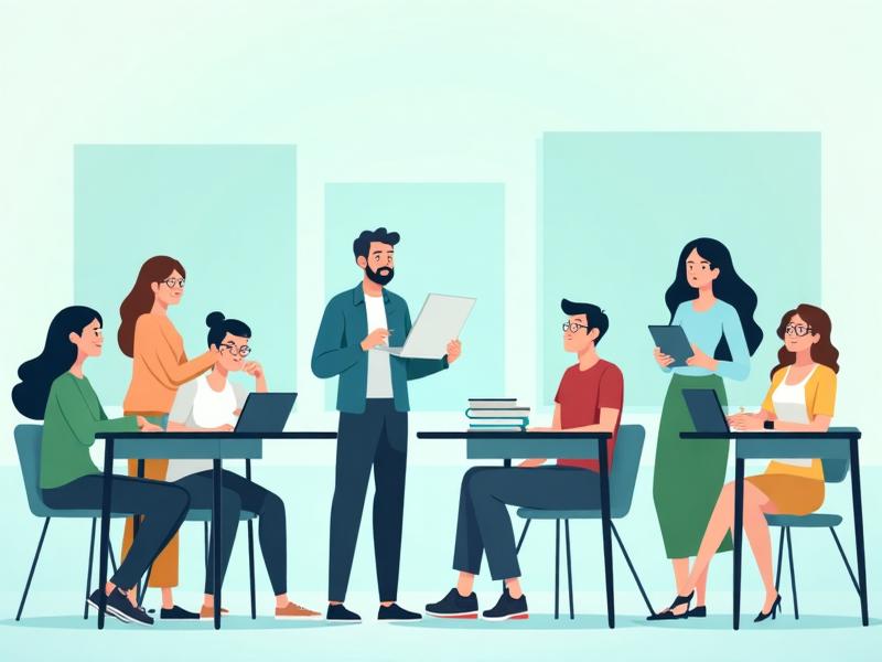 Teachers collaborating